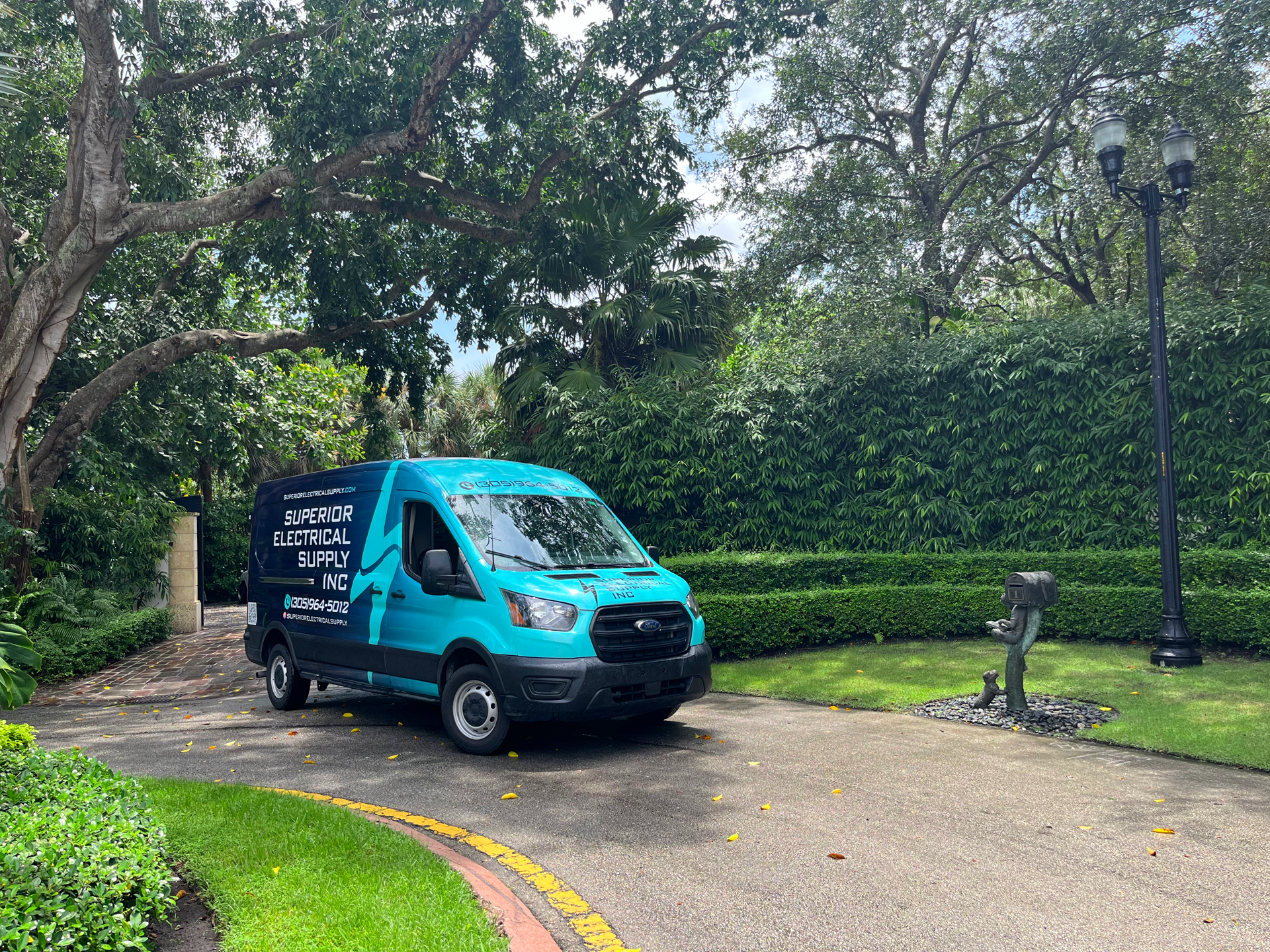 Superior Electrical Supply delivering electrical supplies to Gables Estates Club Miami Florida luxury residential estate community